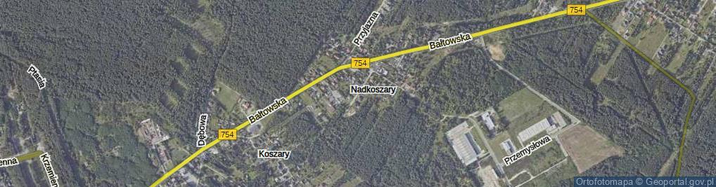 Zdjęcie satelitarne Świętojańska ul.